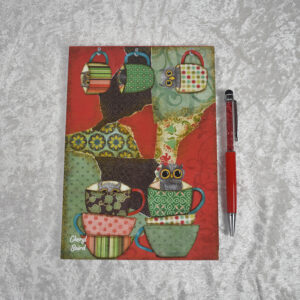 'Hanging Cup Owl' Notepad