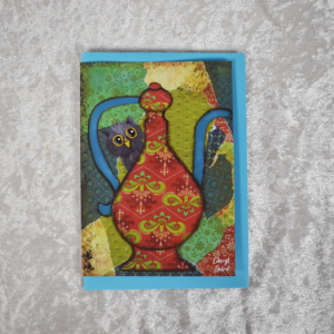 'Teapot Owls 1' Gift Card