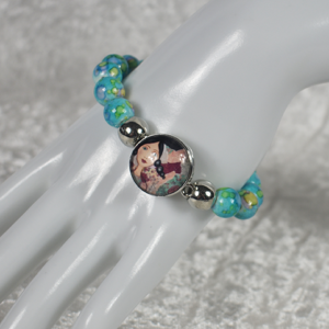 Aqua Beaded Bracelet