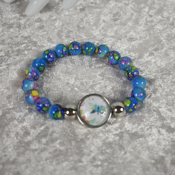 Blue Beaded Bracelet - Image 2