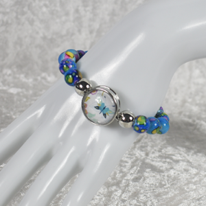 Blue Beaded Bracelet