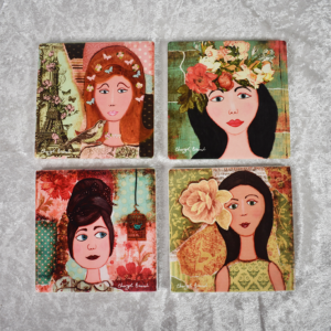 'The Four Ladies' Coaster Pack