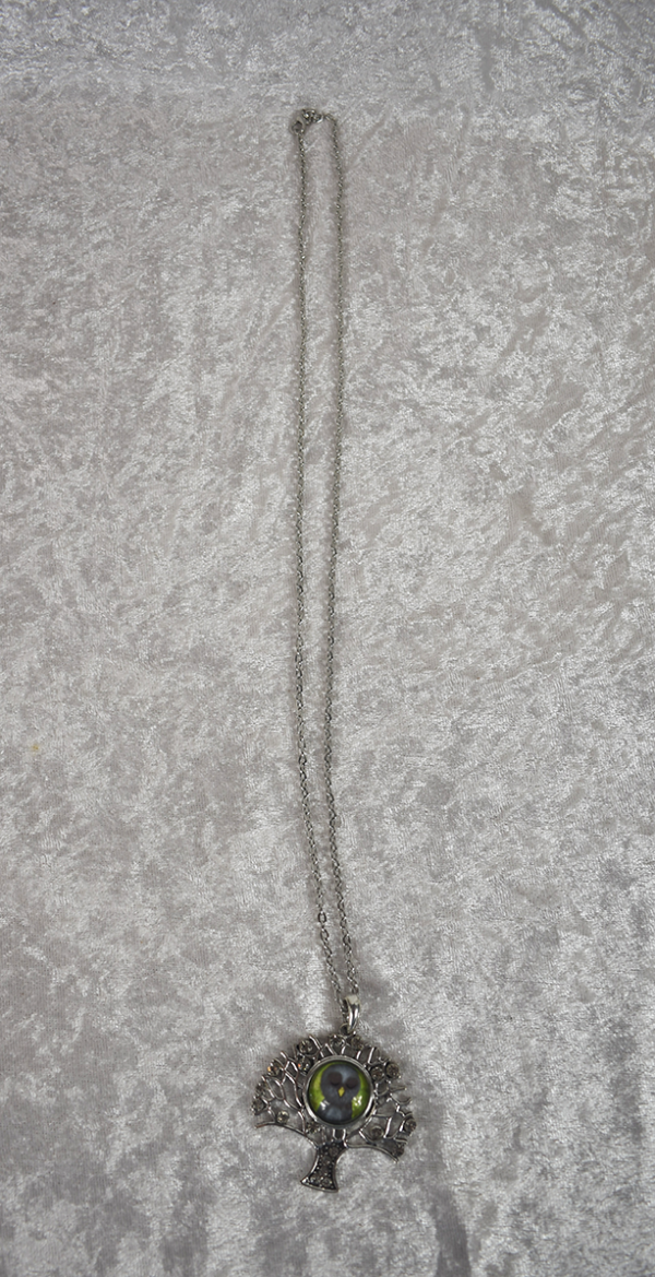 Crystal Owl Tree Necklace - Image 3