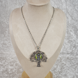 Crystal Owl Tree Necklace