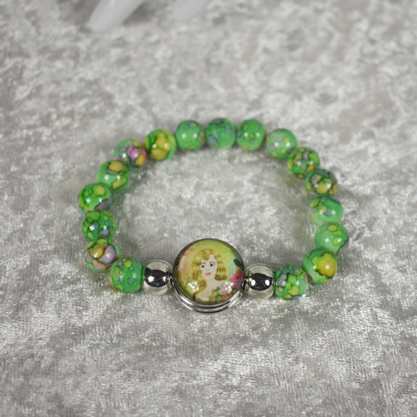 Green Beaded Bracelet - Image 2