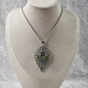Large Filigree Leaf Necklace