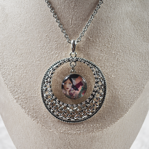 Large Woven Round Necklace - Image 2