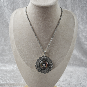 Round Crystal Flower Necklace