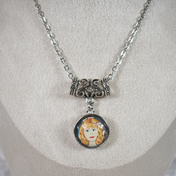 Silver Tube Filigree Necklace - Image 2