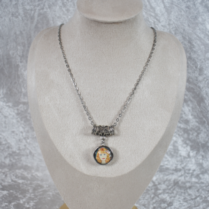 Silver Tube Filigree Necklace