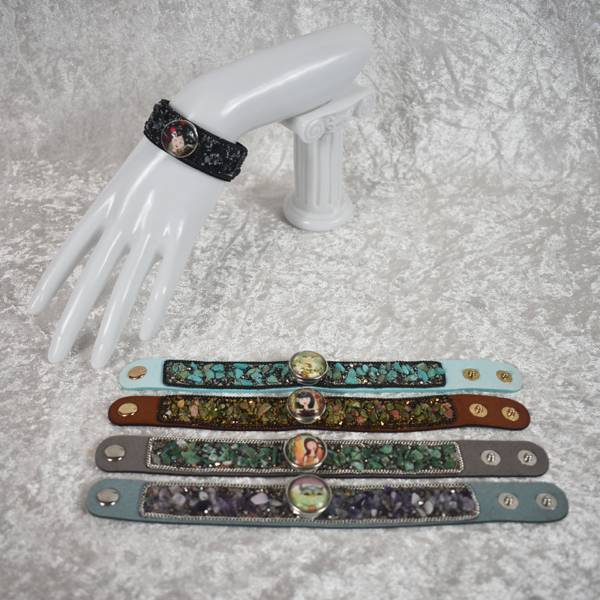 Suede Crystal Bracelets