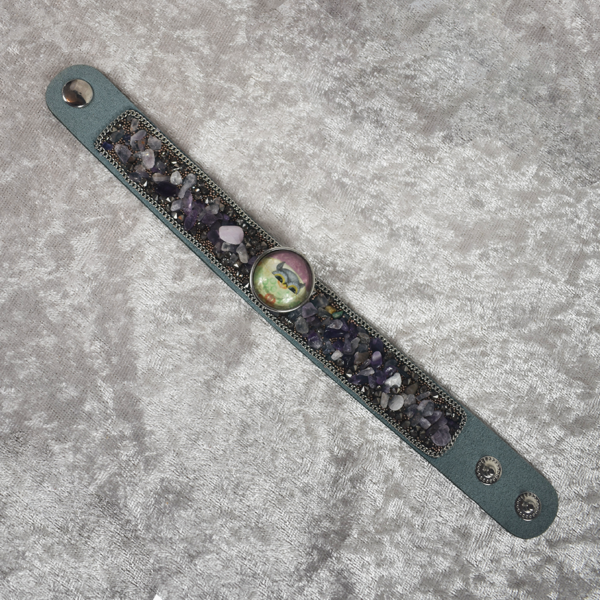 Suede Crystal Bracelets - Image 5